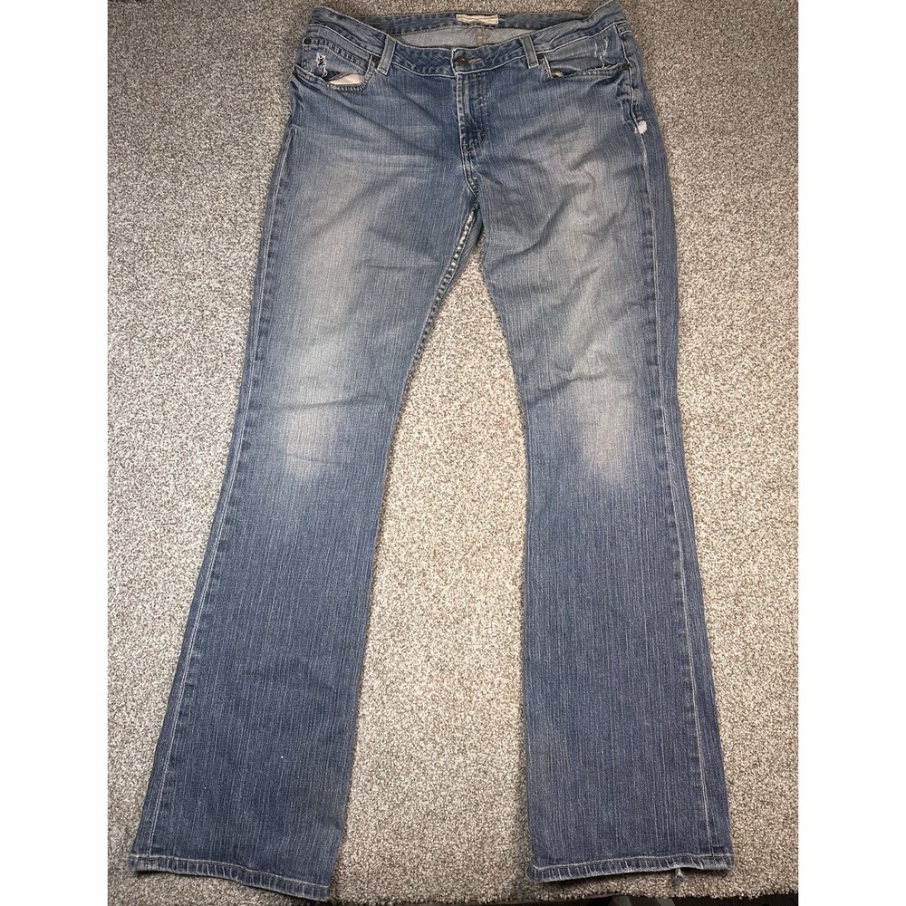 BKE Denim Women's Liberty Long Jeans 1967 Light Wash 34x35.5 Bootcut Vintage 90s
